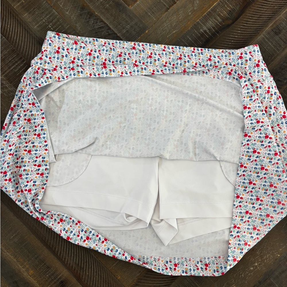 Fairway & Greene Paradise Floral Skort L UPF 50 Golf Tennis Athletic Skirt Short - Picture 11 of 14